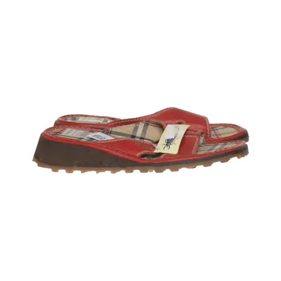 Mules (Rouge, Multicolore) de Fly Cuir