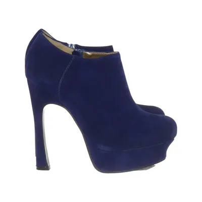 Bottes à talons (Bleu) de Sugarfree Shoes