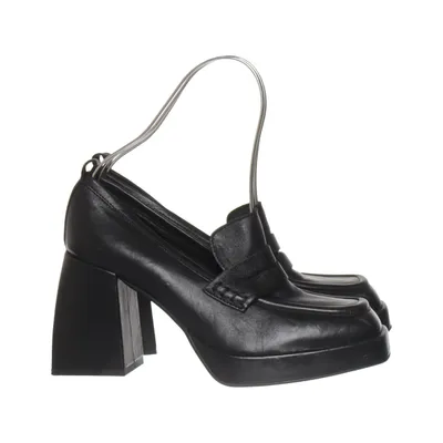 High heels (Black) from Nude of Scandinavia Leather