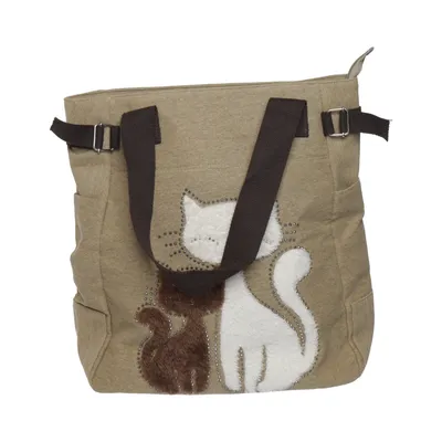 Sac à main (Beige, Marron, Blanc)