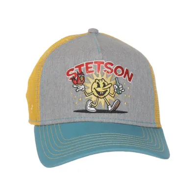 Truckerkeps (Grå, Gul, Blå) från Stetson