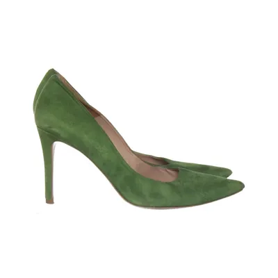 Pumps (Green) from Pura Lopez Leather