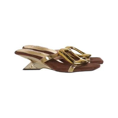 Mules (Brown, Gold) from Fashion