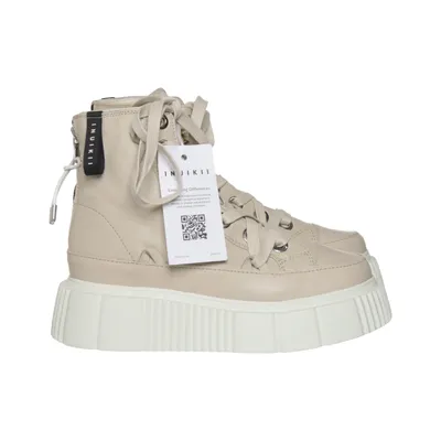 Bottes à lacets (Beige) de Inuikii