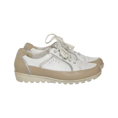 Baskets (Blanc, Beige) de Waldläufer Cuir
