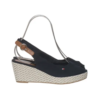 Wedges (Blue) from Tommy Hilfiger Leather
