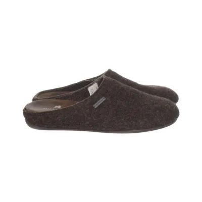 Slippers (Brown) from Peer of Sweden Leather, Polyester, Wool