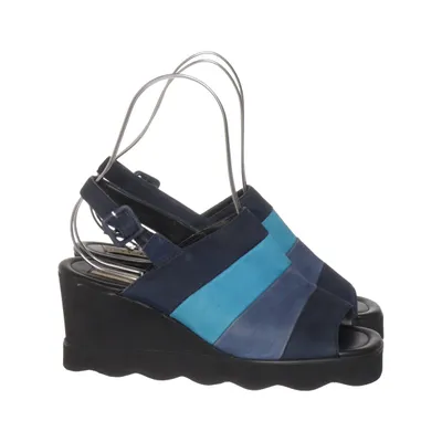 Chaussure compensées (Bleu, Multicolore) de Laura Berg Cuir