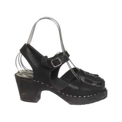 Clogs (Black) from Torpatoffeln Leather