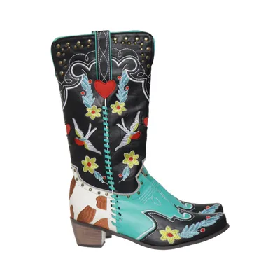 Cowboy boots (Black, Multicolored)