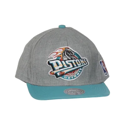 Casquette de baseball (Gris, Turquoise) de Mitchell & Ness Acrylique, Laine