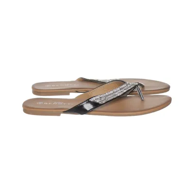 Flipflop (Brun, Svart, Silverfärgad) från Gina Benotti