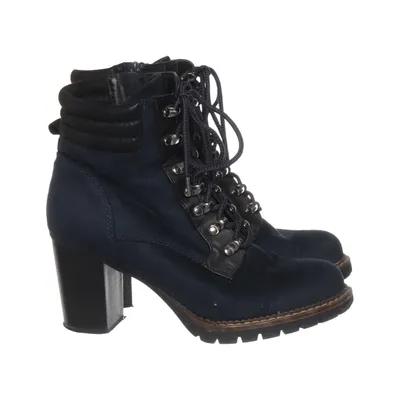 Bottes à talons (Bleu) de Landrover Cuir