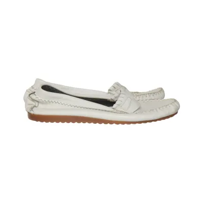 Mocassins (Wit) van Inca Leer