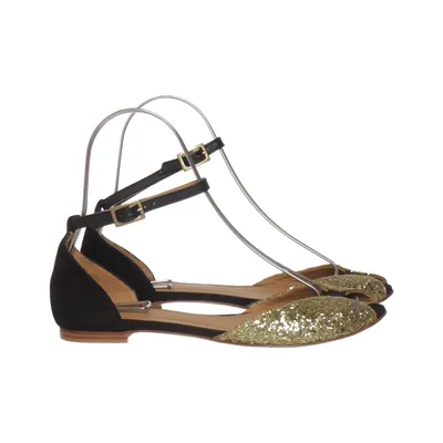 Ballerines (Noir, Or) de Emma Go Cuir