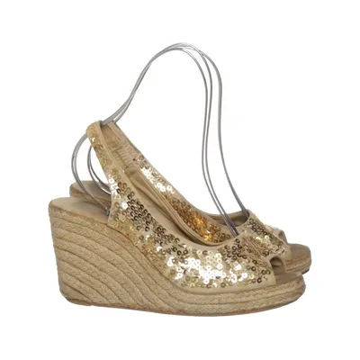 Kilehælssko (Beige, Guld) fra Ilse Jacobsen Hornbæk