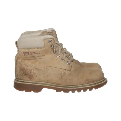 Bottes à lacets (Beige) de Caterpillar Cuir