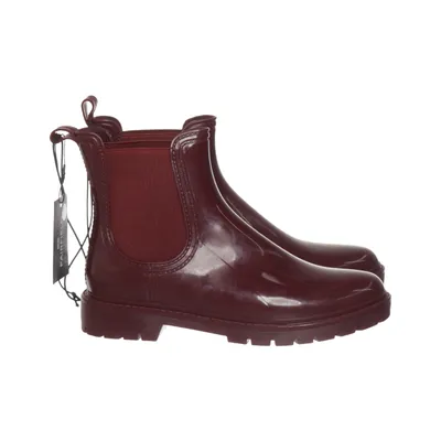 Bottines en caoutchouc (Rouge) de Hööks Cuir