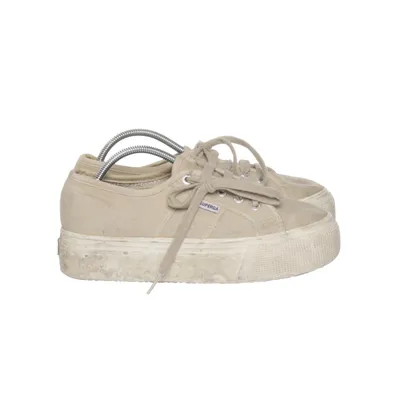 Canvas schoenen (Beige) van Superga