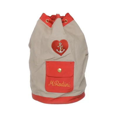 Sportstaske (Beige, Rød) fra Mini Rodini Linned