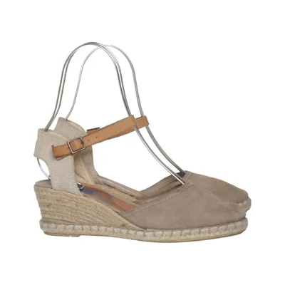 Chaussure compensées (Beige, Marron) de Verbenas Cuir