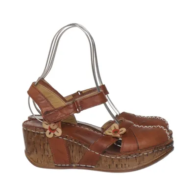 Wedges (Brown) from Charlotte of Sweden Leather