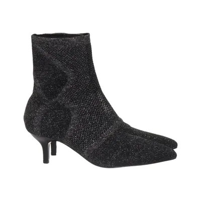 Heeled boots (Black, Silver) from Moow Leather