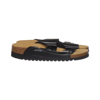 Mules (Noir) de Embla Cuir