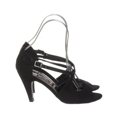 High heel sandals (Black) from Pia Corsini Leather