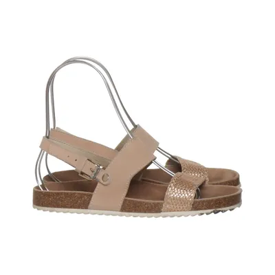 Sandalen (Beige, Goud) van Massimo Dutti Leer