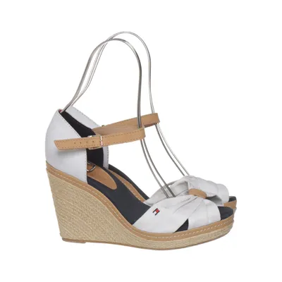 Wedges (White, Beige) from Tommy Hilfiger Leather