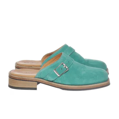 Mules (Turquoise) from Our Legacy Faux suede
