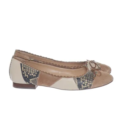 Ballet flats (Beige, Multicolored) from Lauren Ralph Lauren Leather
