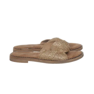 Sandaler (Brun, Guldfärgad) från Marco Tozzi Skinn