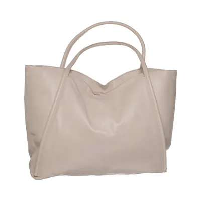Håndtaske (Beige) fra Glitter Polyester, Polyurethan
