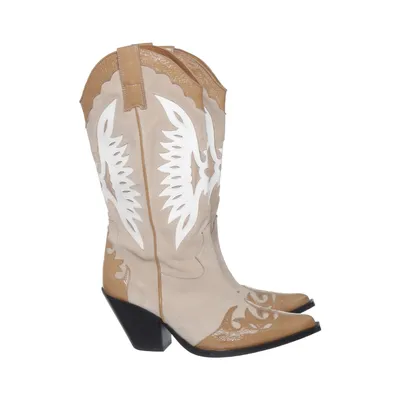 Cowboylaarzen (Beige, Wit, Bruin) van Toral