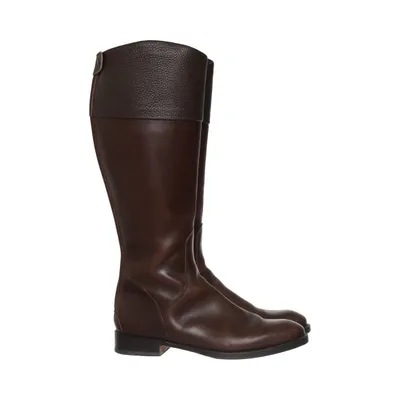 Bottes (Marron) de Denim Club Cuir