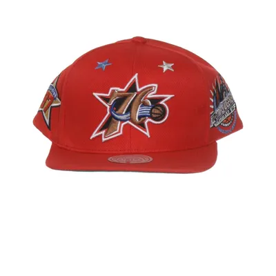 Baseball cap (Red, Multicolored) from Mitchell & Ness Polyester
