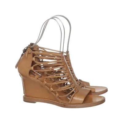 Wedges (Brown) from Buttero Leather