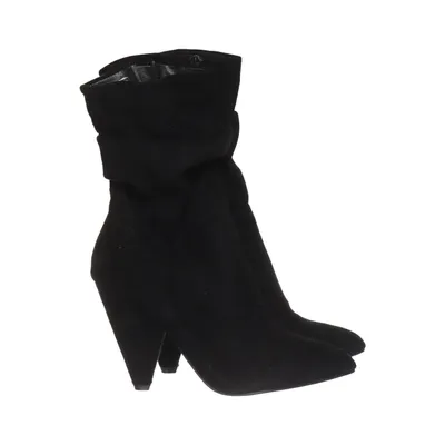 Bottes à talons (Noir) de Lucky Shoes Suédine