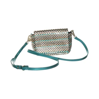 Shoulder-bag (Green, Silver, Multicolored) from Oliver Bonas Polyester, Polyurethane