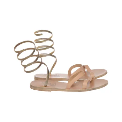 Sandalen (Beige, Goud) van Ancient Greek Sandals Leer
