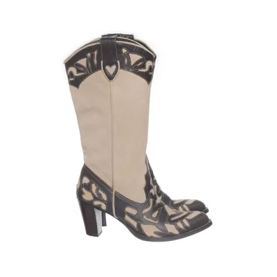 Cowboylaarzen (Beige, Zwart) van Sacha