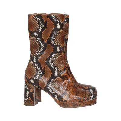 Heeled boots (Brown, Multicolored) from Miista Leather