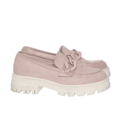 Loafers (Pink) from Oxmox Suede