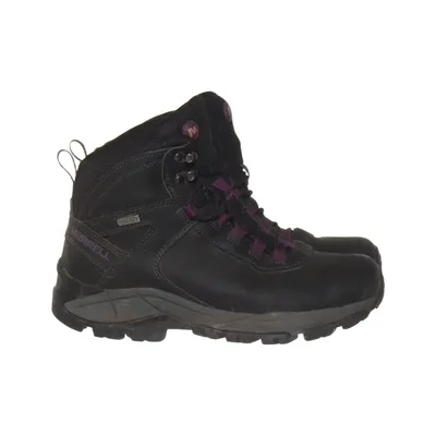Hiking boots (Black, Purple) from Merrell Leather