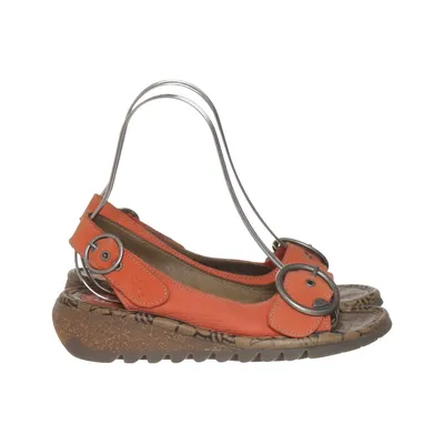 Sandaler (Orange) fra Fly London Læder