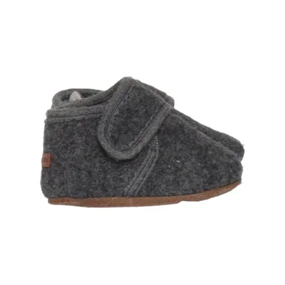 Chaussons pour bébé (Gris) de Melton Cuir, Laine