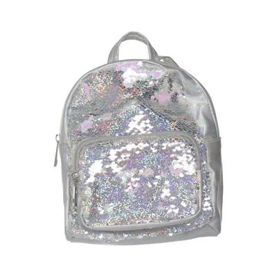 Backpack (Silver, Multicolored) from Lindex Polyester, Polyurethane
