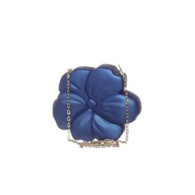 Axelremsväska (Blå, Guldfärgad)